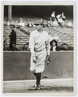 Circa 1920s Tony Lazzeri World Series 8 x 10 News Service Charles Conlon Photo (PSA/DNA Type 1)